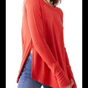 We The Free Snowy Thermal Shirt In Heatwave Size Small